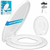 KESSER® WC Sitz mit Absenkautomatik Toilettendeckel Quick-Release-Funktion...