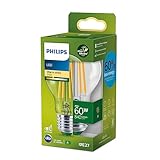 Philips LED Classic ultraeffiziente E27 Lampe (60 W), LED Lampe mit...