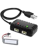 7.4V Lipo Ladegerät 2-in-1 USB Balance Charger für RC Autos, Drohnen,...
