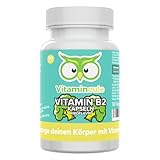 Vitamin B2 Kapseln - hochdosiert 200 mg Riboflavin - bioaktiv & vegan -...