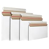 Versandtaschen aus weißem Karton mit Selbstklebend - Größe C5+ 250x160...