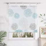 Yujiao Mao Voile Raffrollo mit Kreise Druck Design Voile Raffrollos mit...