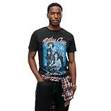 Superdry Motley Crue Band Short Sleeve V Neck T-Shirt M