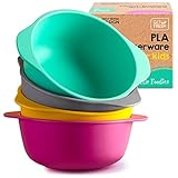 GET FRESH PLA Kinder Snackschalen Set – 4-Pack Melamine-Freie...