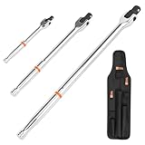 KTCINA 3 Tlg. Gelenkgriff 1/2' 3/8' 1/4' 180°Drehbar Radmutternschlüssel...