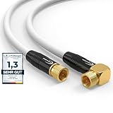 RedStar24 2m SAT Antennenkabel Satellitenkabel Digital HDTV 135dB 2X...
