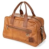 Berliner Bags Vintage Weekender Austin M aus Leder, Reisetasche für Damen...