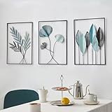 FJSPERM Schwarze Wanddeko Metall Moderne Wandornament Heimdekoration,...