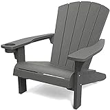 Keter Alpine Adirondack Chair, Outdoor Gartenstuhl aus Kunststoff mit...