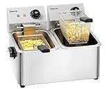 Bartscher A162412E SNACK II Doppel-Fritteuse, 8l 4000 W