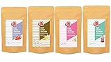 Popcornzucker 4er Set aus Erdbeere | Banane | Kaugummi | Sahne Creme...