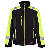 URG Softshell Arbeitsjacke Wasserdicht Winterjacke Warnjacke Fleecefutter...