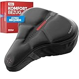 WITTKOP Fahrradsitzkissen mit Gelkissen & Memory-Schaum I Ergonomischer...