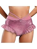 Yhong Damen Sexy Booty Shorts Fischschuppen Slips Frauen Shiny Hohe Taille...