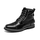 Bruno Marc Herren Motorrad Stiefel Schnürstiefel Klassische Biker Boots...