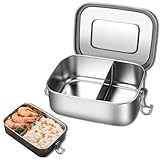 304 Edelstahl Brotdose, Brotdose Edelstah mit 1 Fächern, Lunchbox...