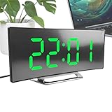 Digitale Uhr Fürs Schlafzimmer | LED-Wecker Mit Display - Leicht Ablesbare...