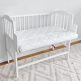 Kids Collective Babybett Beistellbett 90x40 cm mit Matratze, umbaubar zu...