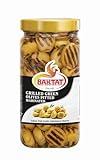 12x 280g BAKTAT Gegrillte Grüne Oliven, Mariniert und Entsteint. Perfekt...