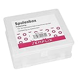 SEMPLIX Spulenbox für 50 Spulen/beidseitig zu bestücken/ 12 x 10,5 x 4,8...