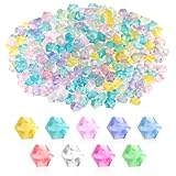 QHSXMQ Bunt Leuchtsteine, 320 Stück Kieselsteine Leuchten im Dunkeln,...