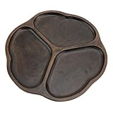 ANGGREK Holzchip- und Dip -Tablett, 3 Fächer Geteiltes Servieren...