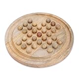 Ajuny Solitär Brettspiel aus Holz 27,5 cm (10,8 Zoll) - handgefertigtes...