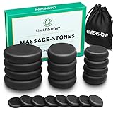 Hot Stone Massage Set, 20 Stück Massage Steine, Heiße Massagesteine aus...