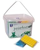 Feuchtmann JUNiORKNET Edu Bucket | Knetset 14 x 100g weiche Kinderknete |...