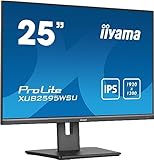 iiyama ProLite XUB2595WSU-B5 63,36cm 25' IPS LED-Monitor 16:10 VGA HDMI DP...