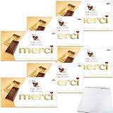 Merci Kaffee-Sahne Tafelschokolade 6er Pack (6x100g Packung) + usy Block