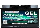 Gel Batterie 12V 100Ah Caravan Extreme Solarbatterien Gel-Technologie 12V...