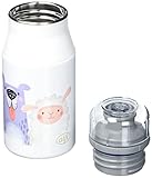 alfi KIDS BOTTLE 400ml, cute animals, Kindertrinkflasche aus Edelstahl,...