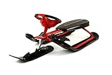 STIGA Schlitten Snowracer Rennrodel Ultimate Pro Lenkschlitten Schwarz/Rot,...