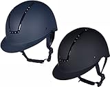 HKM Unisex – Erwachsene Shield Diamond Reithelme, Schwarz, M