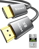 Silkland 8K HDMI 2.1 Kabel 2m, Zertifiziertes HDMI®Kabel eARC für...