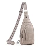 CLUCI Crossbody bag Bauchtasche, umhängetasche damen herren, PU Leder...