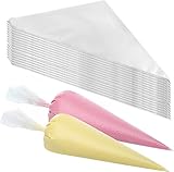 Redreo Spritzbeutel Einweg, 100 Stück 31×21cm groß Einweg Spritzbeutel...