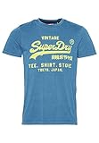 Superdry Herren Neon Vl T-Shirt, Blau (Esign Blue), XXL