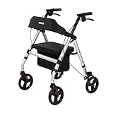 maxErgo Rollator Silber Gehhilfe für Outdoor Indoor zugelassen als...