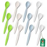 Bio Löffel 12er Set – 14 cm Mehrweglöffel Familienpack BPA-frei &...
