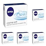 Nivea Seife Creme Soft, 100 g (Packung mit 5)