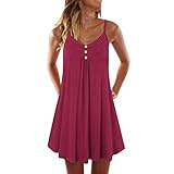 Zilosconcy Schulterfrei Damen Tank-Kleid Oberteil Halfter Shirtkleid...