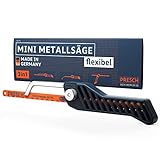 Presch Mini Metallsäge Flexibel 300mm - 3in1 Bügelsäge inkl....