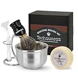 Rasierpinsel-Set für Männer, 4-in-1-Rasierpinsel-Set mit...