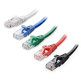 Cable Matters 5 STK. Snagless 10 Gigabit Cat 6 LAN Kabel kurz 30cm (Cat 6...