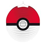 amscan Laterne Pokeball Rot