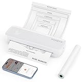 MUNBYN Mobiler Drucker Bluetooth Thermodrucker A4 203DPI Inkless Printer...