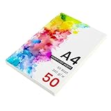 Aquarellpapier 300g/m² – 50 Blatt hochwertiges Aquarellpapier für...