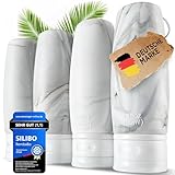 SILIBO Reiseflaschen zum befüllen (4x100ml), inklusive Reisetasche,...